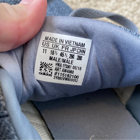 Adidas Men's Blue Neo Cloudfoam Sneakers Size 11 - Picture 8 of 8